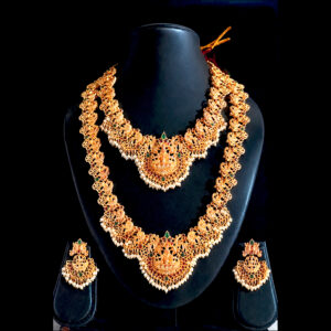 double necklace set for women – designer imitation jewellery