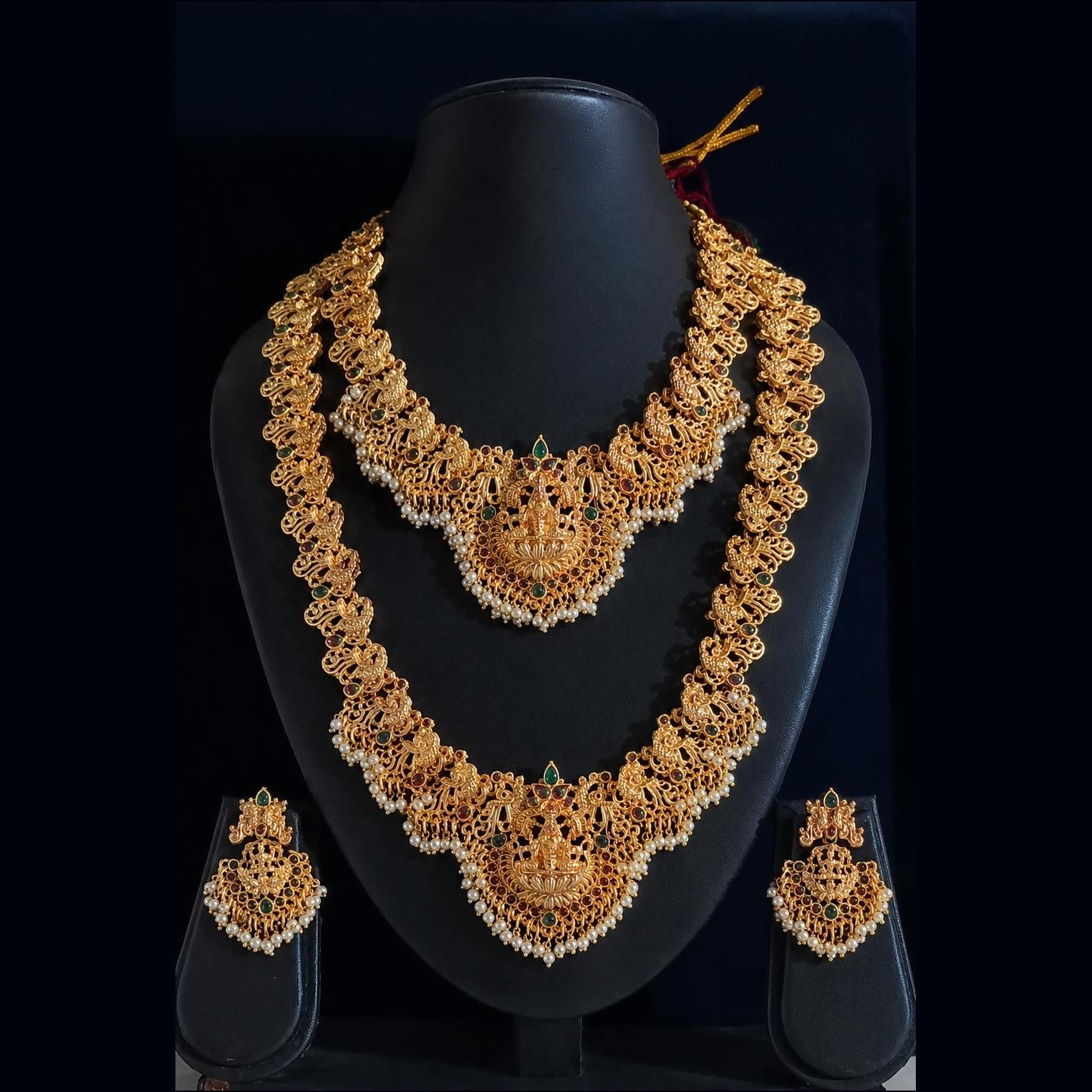 double necklace set for women – designer imitation jewellery double necklace set for women – designer imitation jewellery