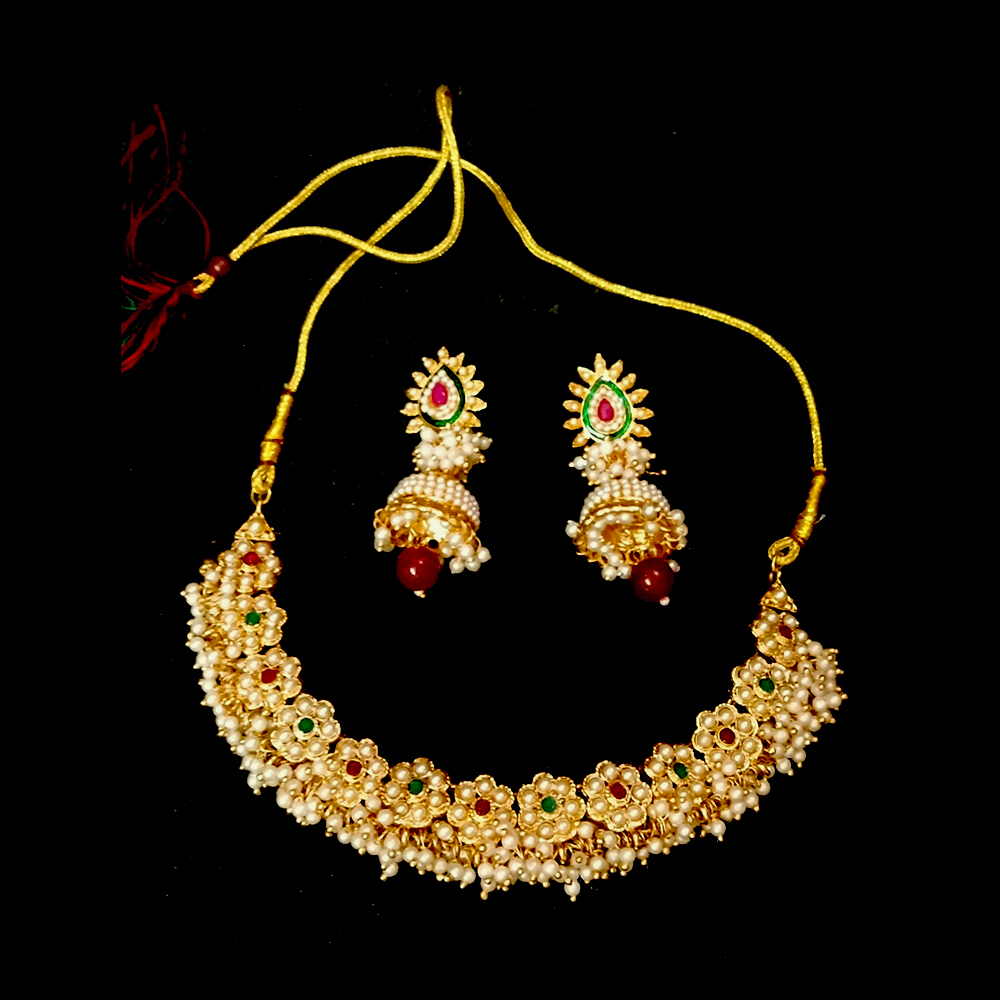 bridal kundan necklace set & maang tikka imitation jewellery bridal kundan necklace set & maang tikka imitation jewellery