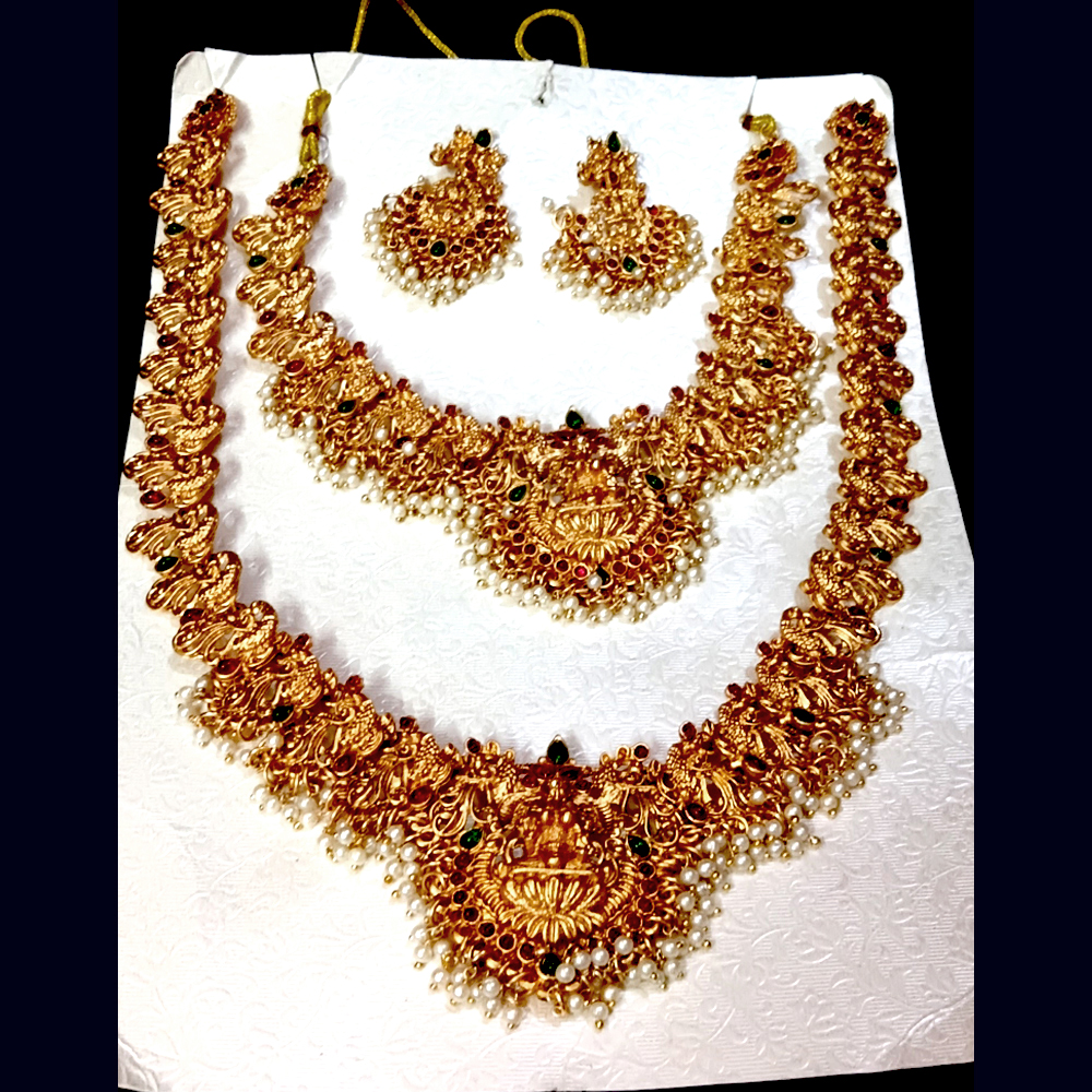 double necklace set for women – designer imitation jewellery double necklace set for women – designer imitation jewellery
