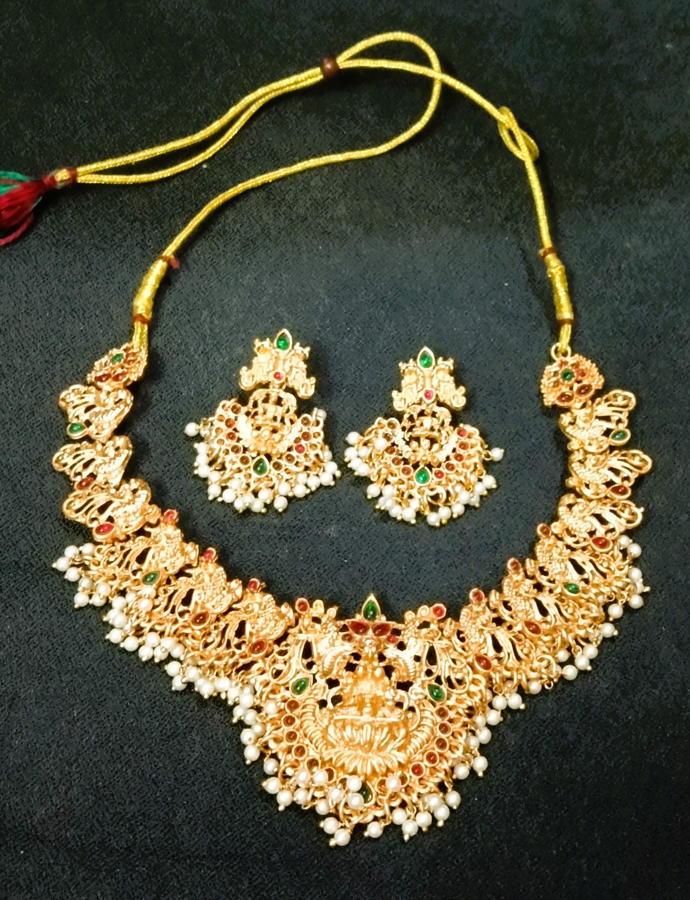 double necklace set for women – designer artificial jewellery double necklace set for women – designer artificial jewellery