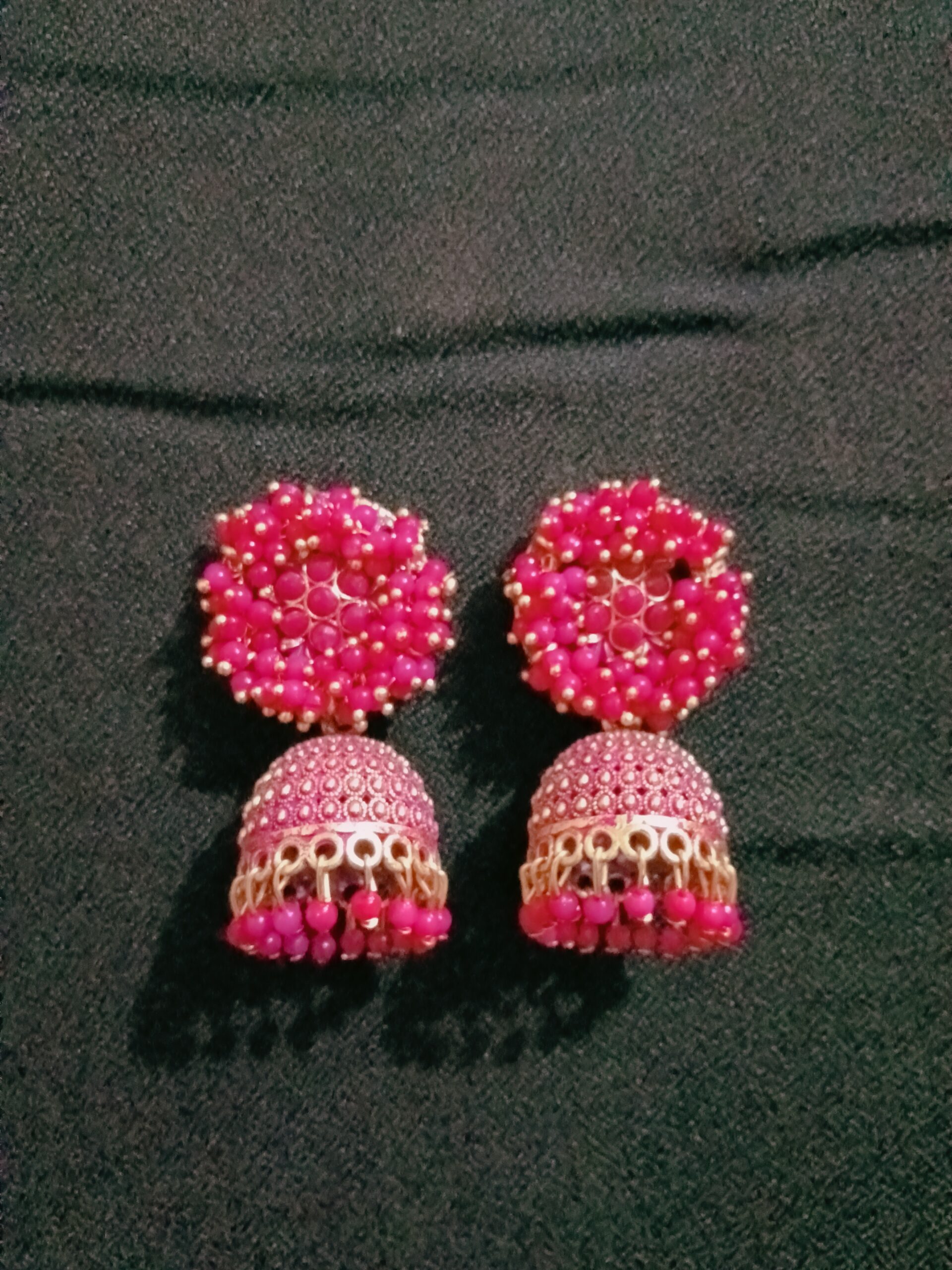 pink traditional tassel earrings for women pink traditional tassel earrings for women