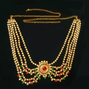 traditional multi layer pearl kamarbandh waist belt for women | bridal & festive ethnic jewelry