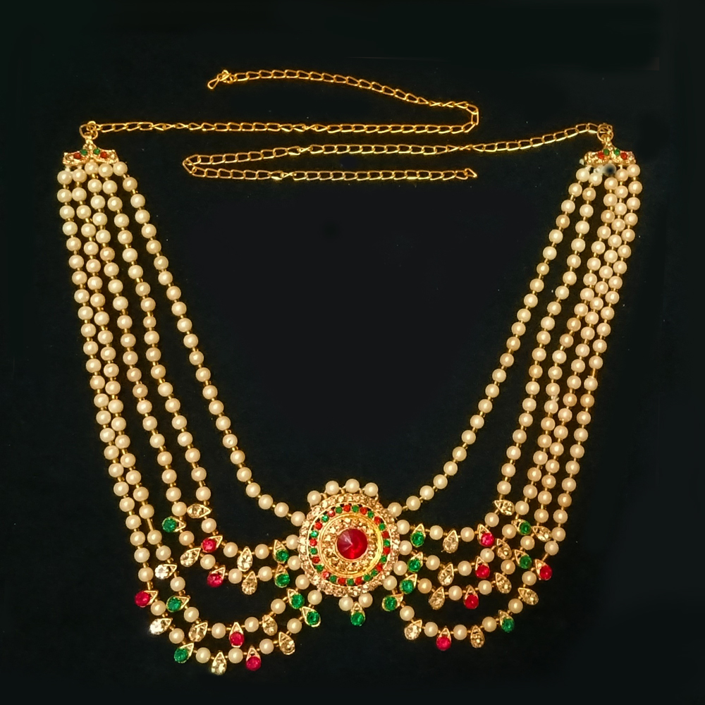 traditional multi layer pearl kamarbandh waist belt for women | bridal & festive ethnic jewelry traditional multi layer pearl kamarbandh waist belt for women | bridal & festive ethnic jewelry
