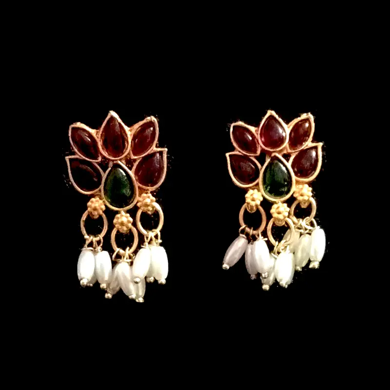 artificial floral necklace & earrings set – multicolour traditional jewellery artificial floral necklace & earrings set – multicolour traditional jewellery